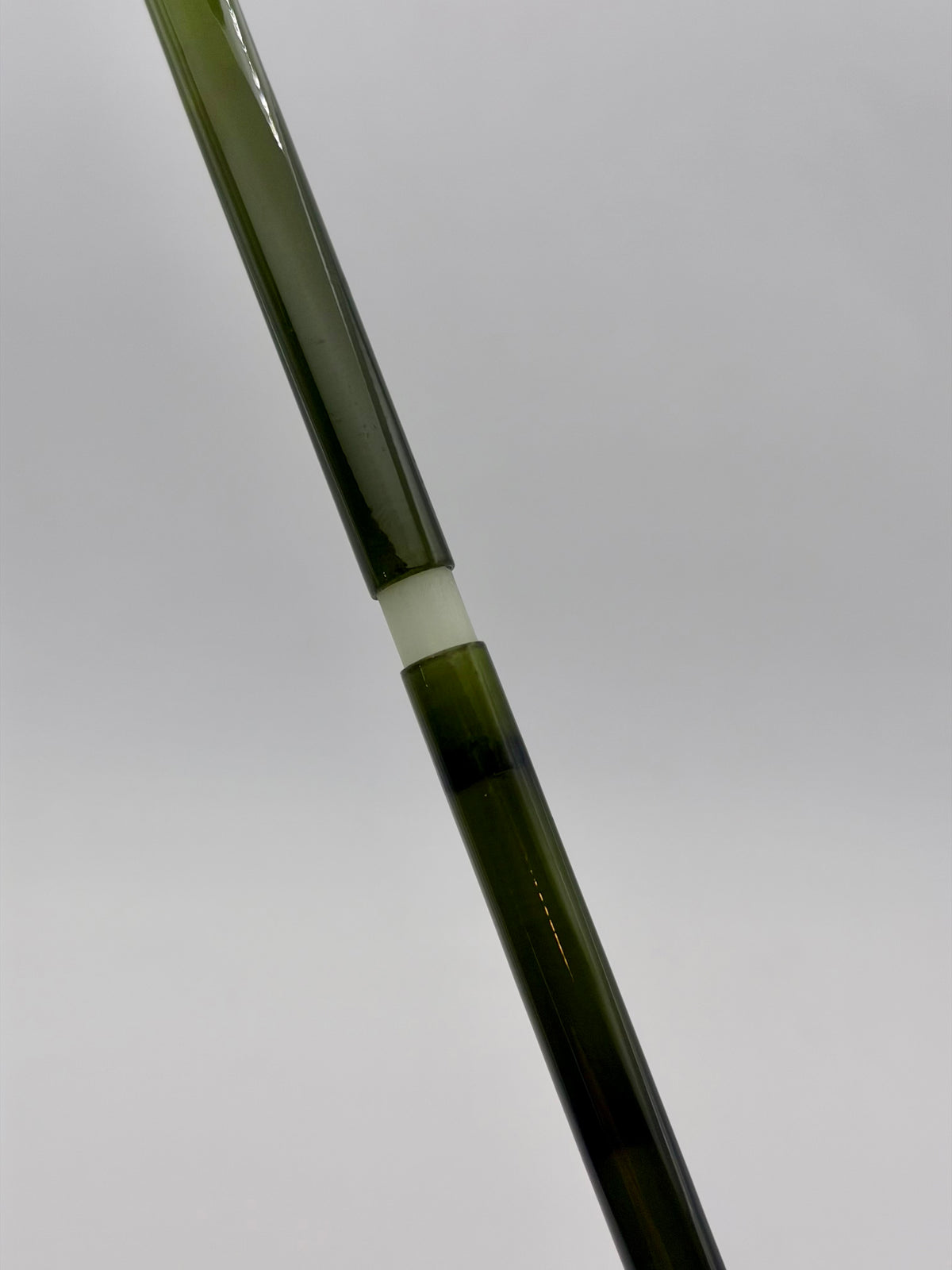 7'6" Premium Fiberglass 3pcs Spigot Ferrule Transparent Olive Green