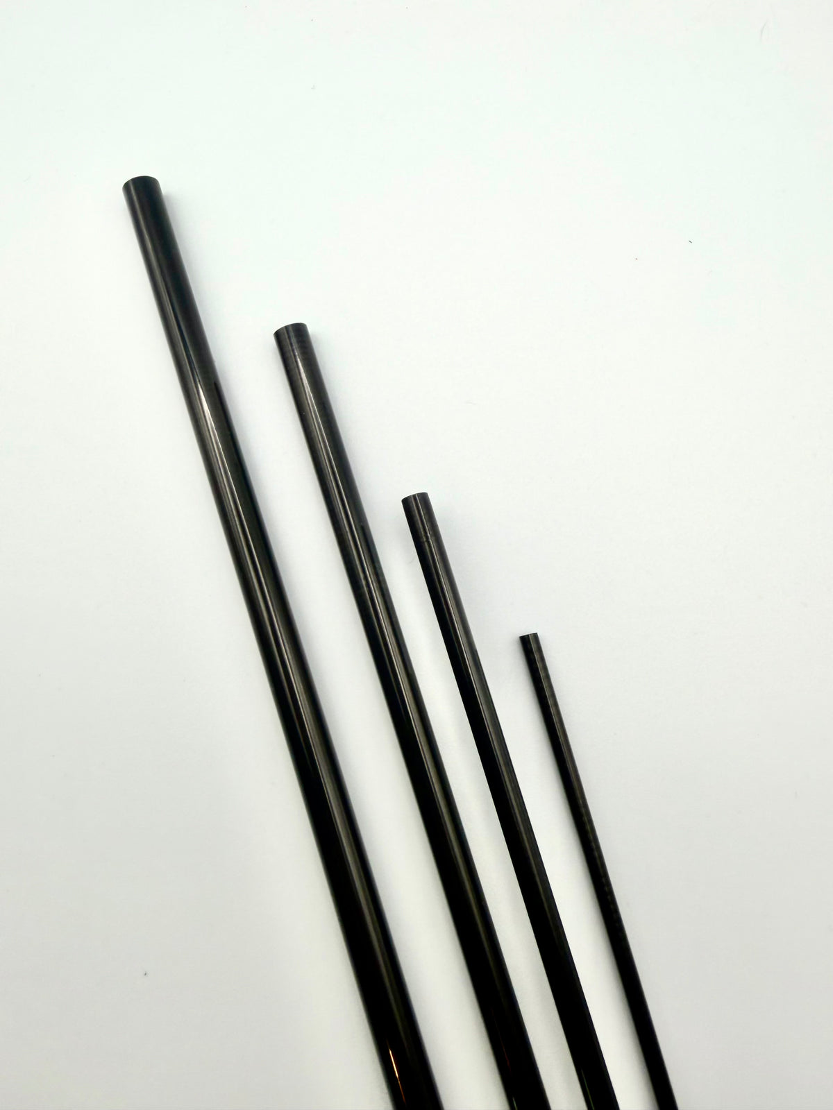 Medium action Gloss Grey Graphite Rod Blank 6'6" 2 weight 4pieces