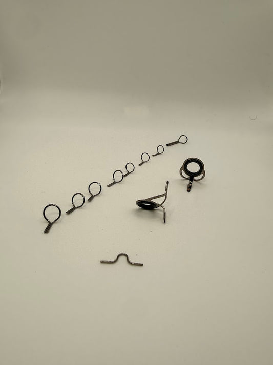 Black Single Foot Guides by Pac Bay12 Piece set for 3-6 Weight Rods