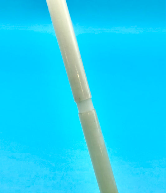 7' Premium Fiberglass 3 weight 3pcs Spigot Ferrule Transparent White
